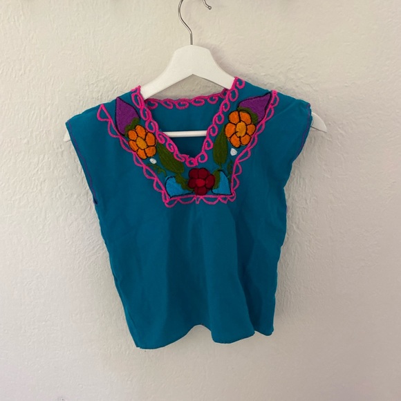 Vintage Mexican embroidered top - Picture 4 of 5